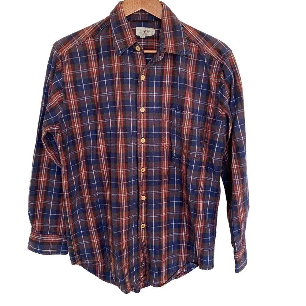 J. Crew Plaid Flannel Shirt, Size Small